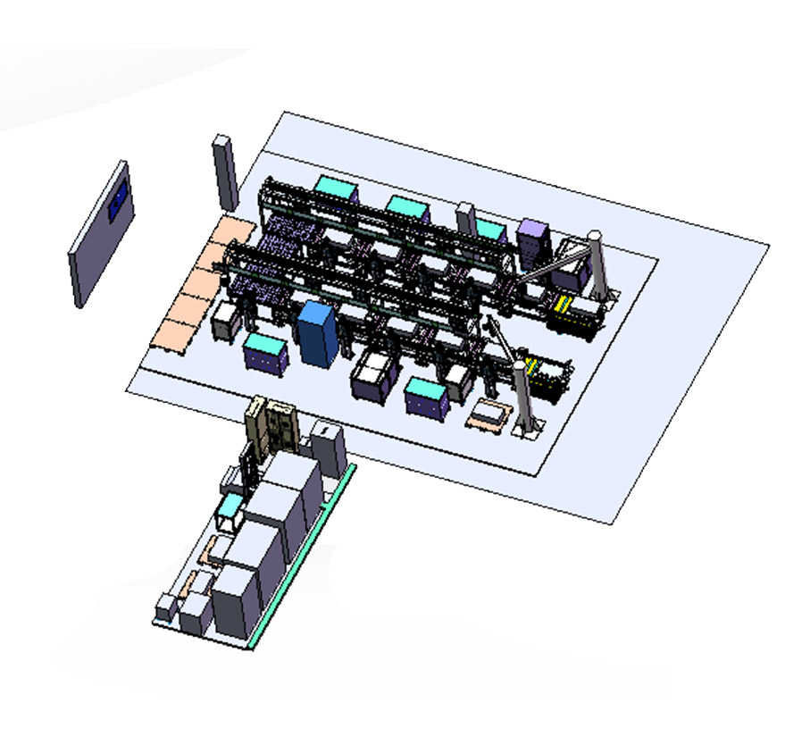 pack线整线规划设计